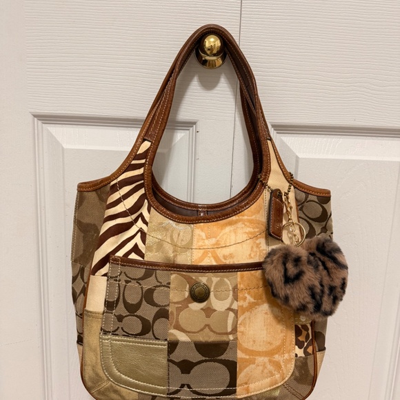 Vintage Coach Patchwork Tote Bag - Picture 4 of 4